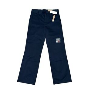Dockers Boy's Size 8 Regular School Pants Chinos NWT Double Knee Navy Blue